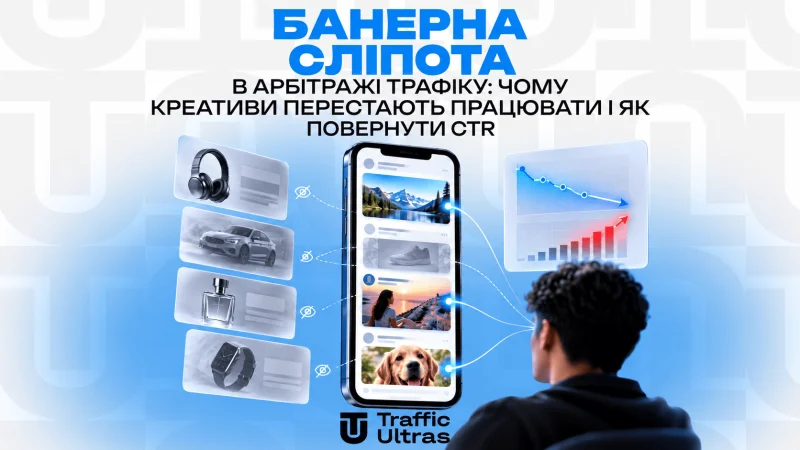 Банерна сліпота в арбітражі трафіку: чому креативи перестають працювати і як повернути CTR