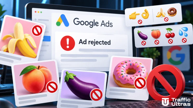 Google Ads уточнив правила сексуального контенту — обмеження реклами з бананами, баклажанами, емодзі та двозначними зображеннями, причини відхилення оголошень.