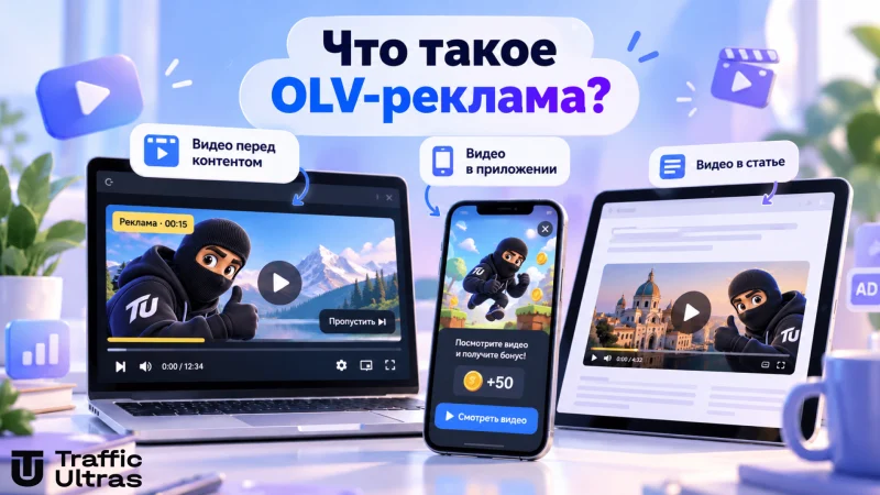 Что такое OLV-реклама: видео перед контентом, в приложении и внутри статьи
