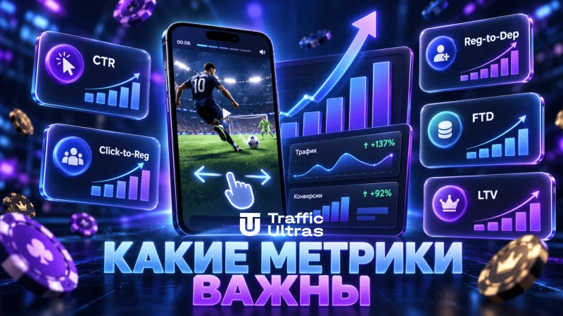 Метрики swipe-игр в iGaming: CTR, Click-to-Reg, Reg-to-Dep, FTD и LTV