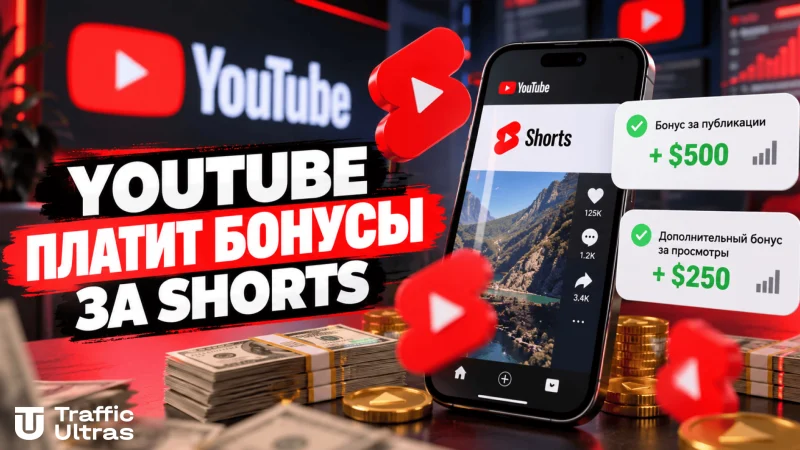 YouTube Shorts Bonus Program — дополнительные выплаты авторам за регулярные публикации коротких видео и органические просмотры.