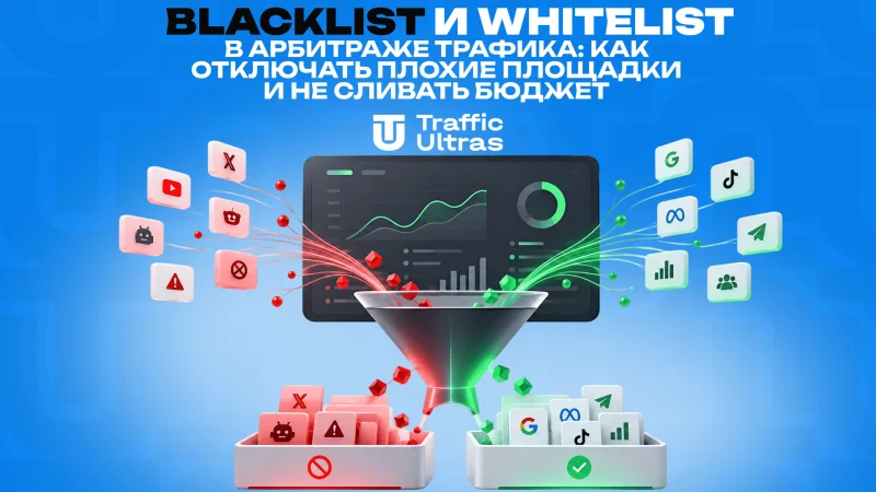 Blacklist и Whitelist в арбитраже трафика: как отключать плохие площадки и не сливать бюджет