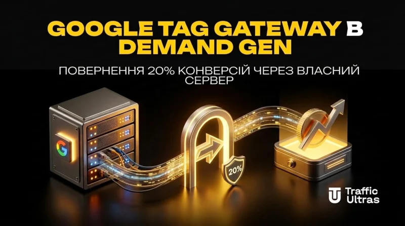 Google Tag Gateway в Demand Gen: повернення 20% конверсій через власний сервер